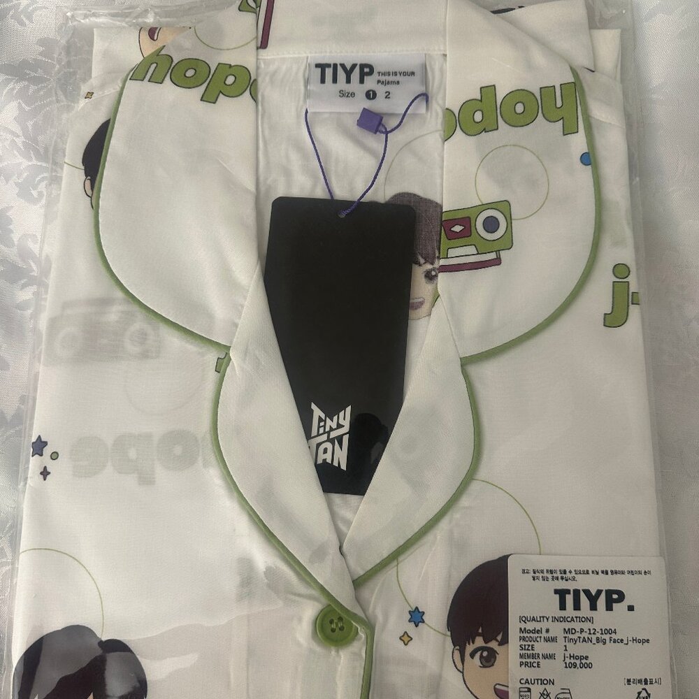 TinyTan BTS J-Hope Pajamas (size 1) Brand New and Never Opened
